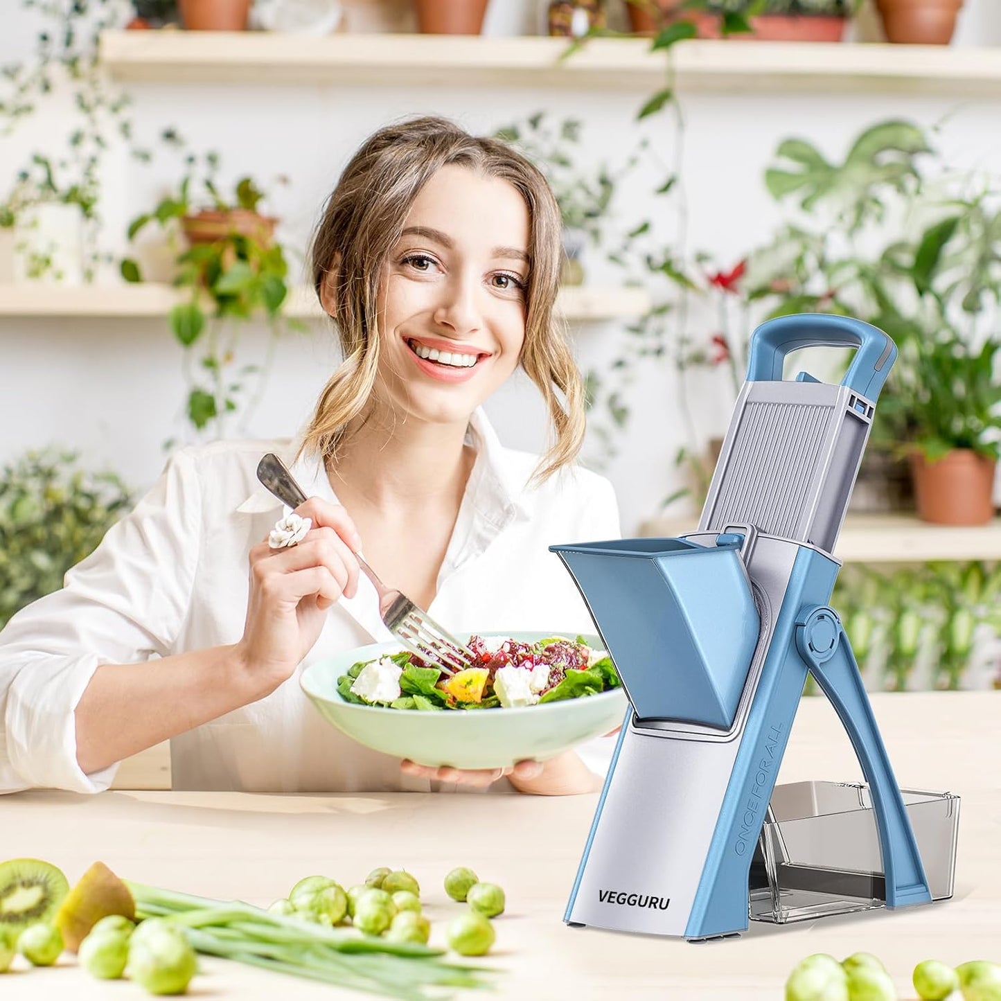 Mandoline multifonctions Premium pour Fruits et légumes