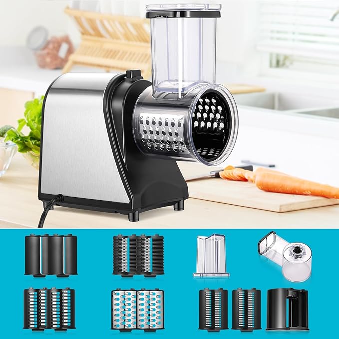 Râpeur Électrique Multifonction 5-en-1 Lexical® 1000W