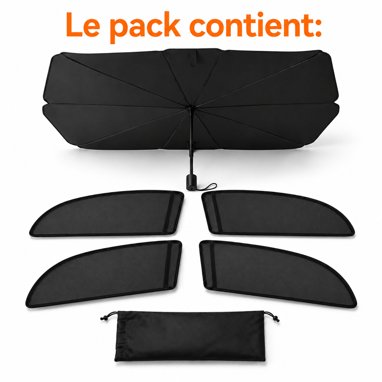 Kit Anti-Chaleur Voiture 2-en-1