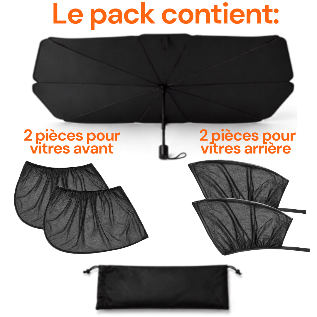 Kit Premium Anti-Chaleur pour Voiture - 5 Pièces