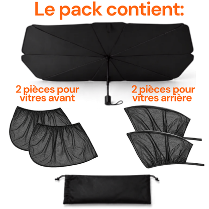 Kit Premium Anti-Chaleur pour Voiture - 5 Pièces