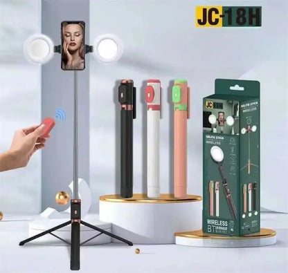 Trépied Professionnel avec commande Bluetooth & 2 Ringlights