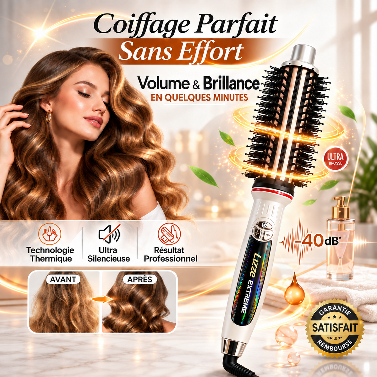 Brosse thermique soufflante & silencieuse LIZZE®