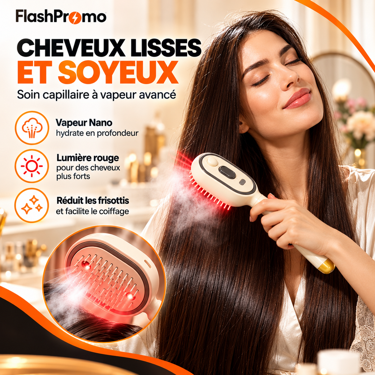 Brosse à Lisser 3-en-1 Lisséa™