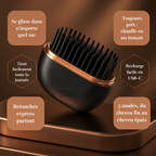 Brosse lissante chauffante portable Blyss™️