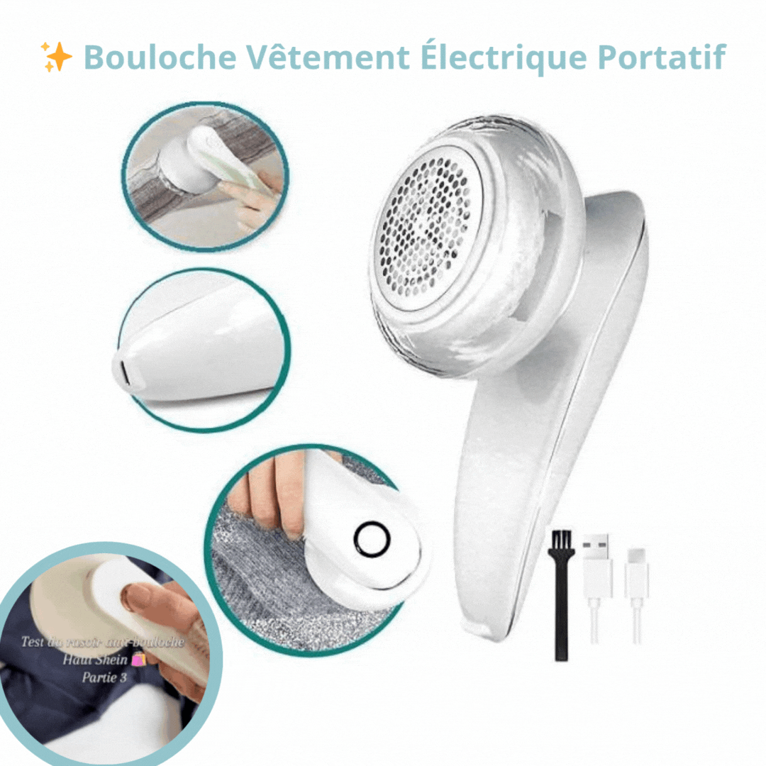 Bouloche Vêtement Électrique Portatif avec afficheur batterie
