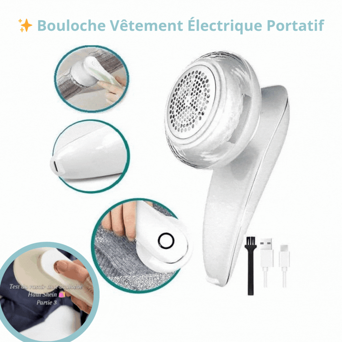 Bouloche Vêtement Électrique Portatif avec afficheur batterie