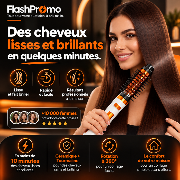 Sèche-cheveux Rotatif 2en1 Premium Kemey®