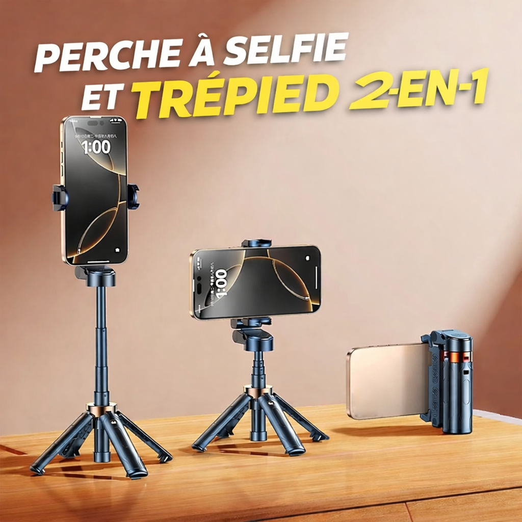 Trépied Selfie & Support Smartphone 360°
