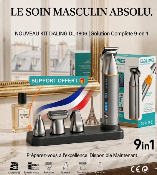 Kit de Toilettage 9-en-1 pour hommes DALING