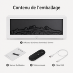 Diffuseur d’arômes à effet flamme avec télécommande