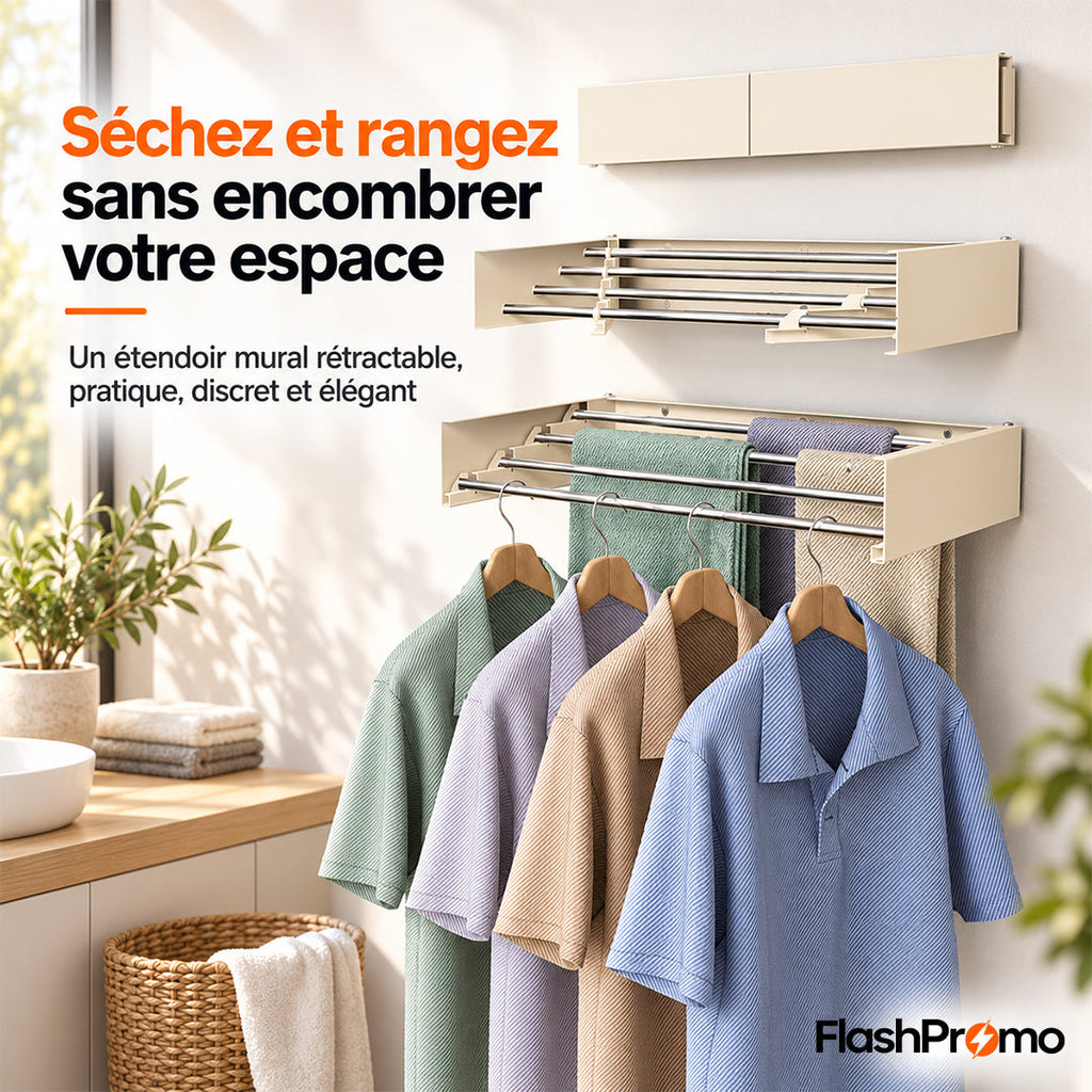 Séchez et rangez sans encombrer