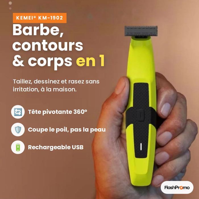 Tondeuse Premium Tout-en-un – Barbe, Contours & Corps