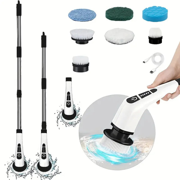 Brosse de nettoyage électrique - épurateur rotatif électrique sans fil