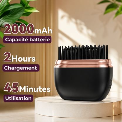 Brosse lissante chauffante portable Blyss™️