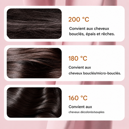 Brosse lissante chauffante portable Blyss™️