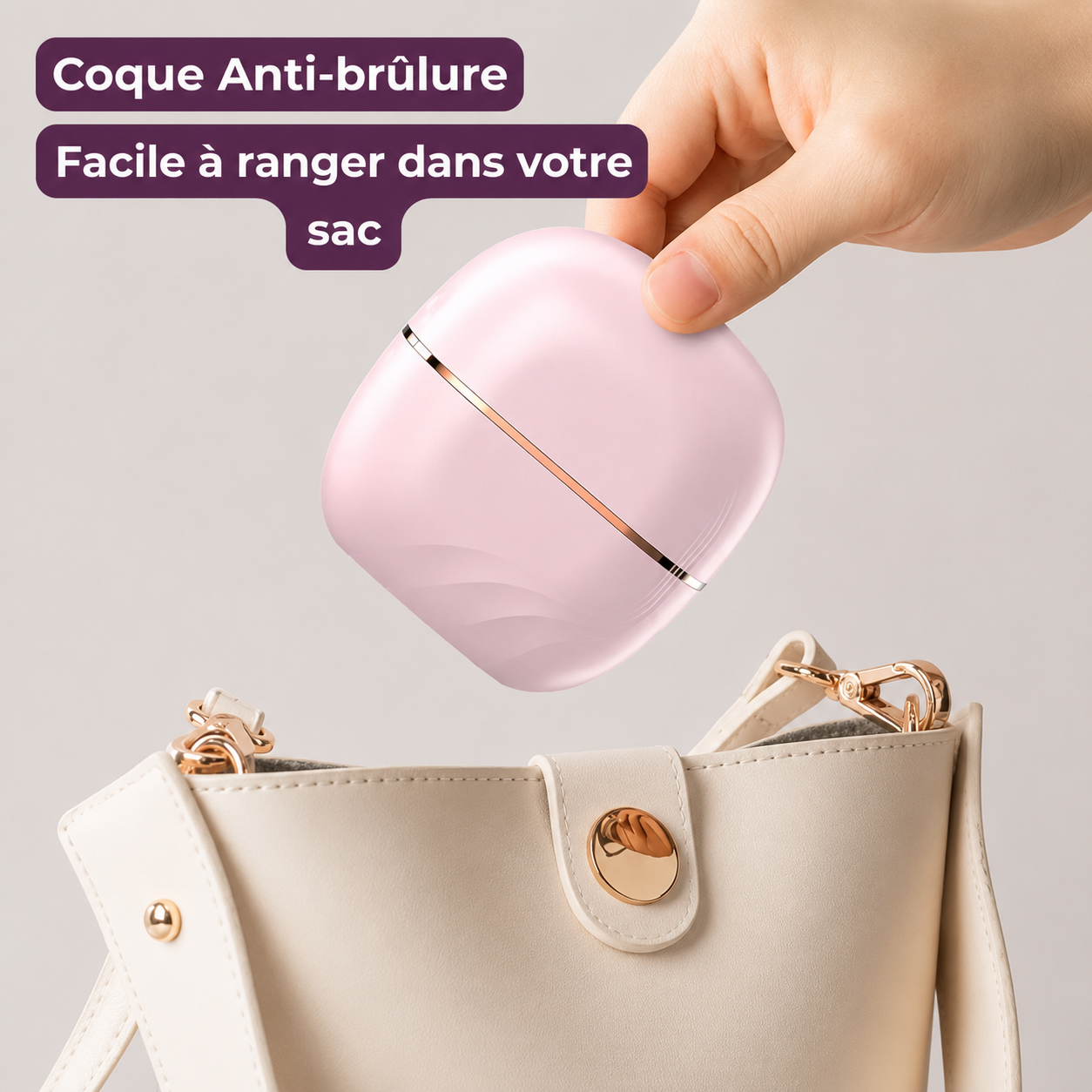 Brosse lissante chauffante portable Blyss™️