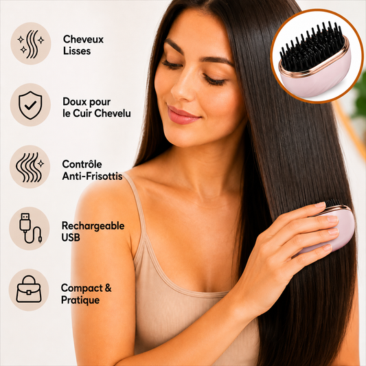 Brosse lissante chauffante portable Blyss™️