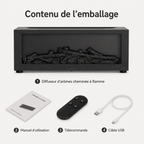 Diffuseur d’arômes à effet flamme avec télécommande