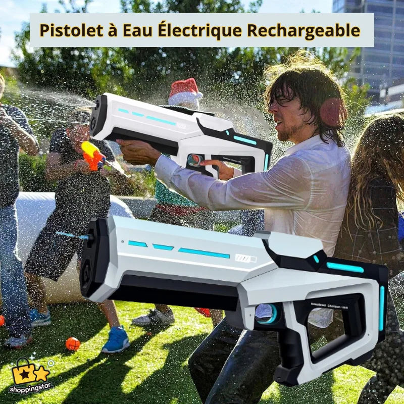 🔫Pistolet à Eau Électrique Rechargeable | WaterJet™☀️💦
