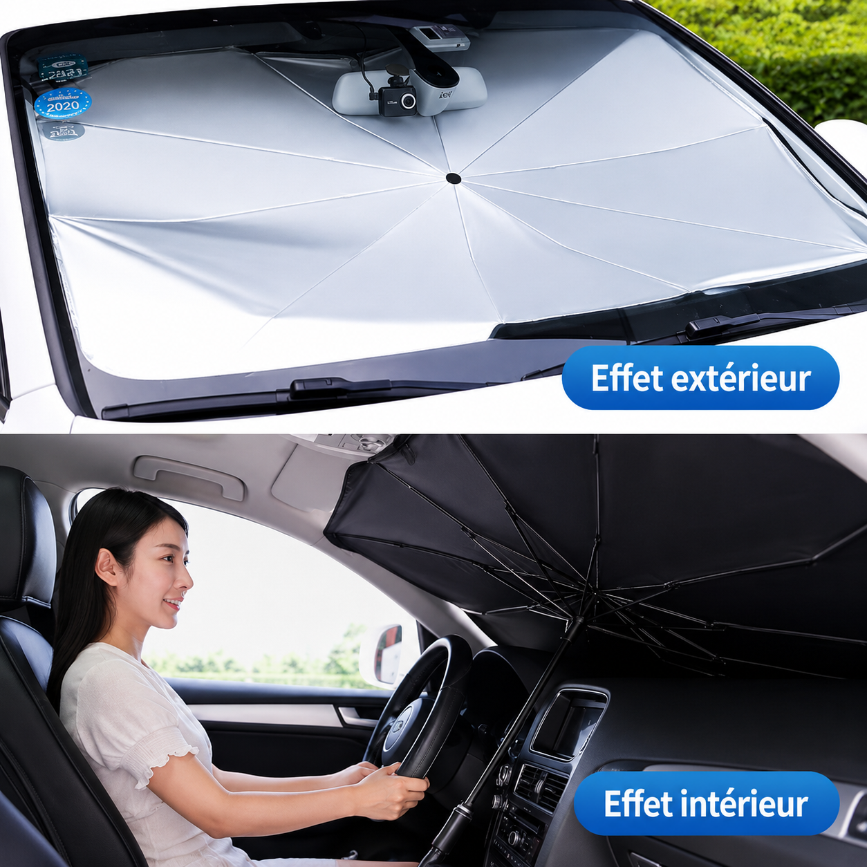 Kit Anti-Chaleur Voiture 2-en-1
