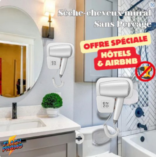 Sèche-Cheveux mural pour salle de bain ENZO™ 1600W