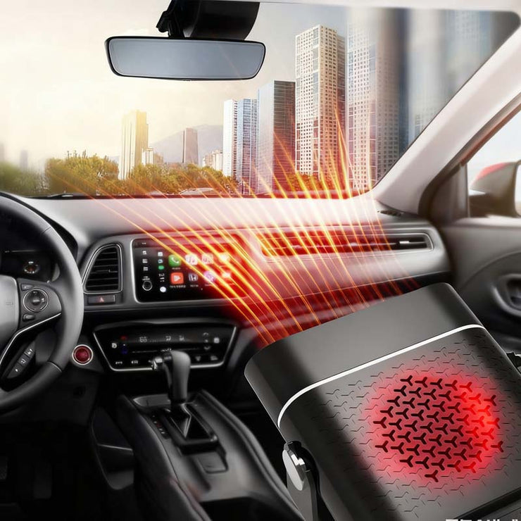 Chauffage portable 2 en 1 pour voiture avec rotation à 360°