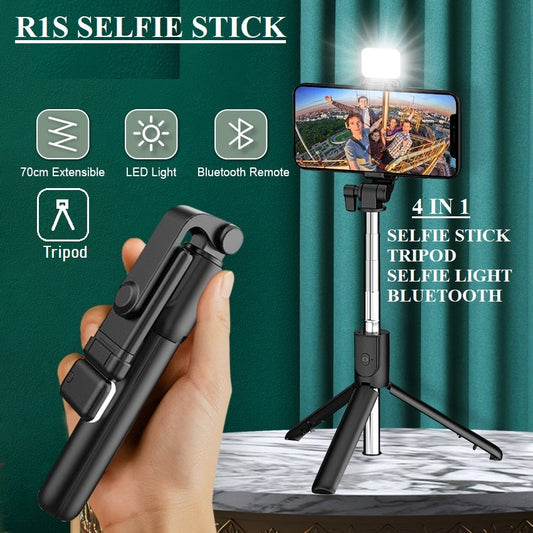 Perche à selfie Bluetooth avec flash et Télécommande Bluetooth ORIGINAL